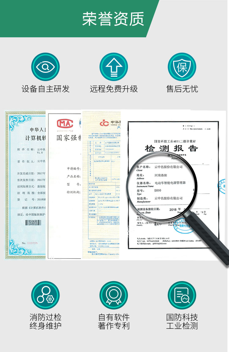 壁掛投幣式電動(dòng)車(chē)充電站榮譽(yù)資質(zhì)