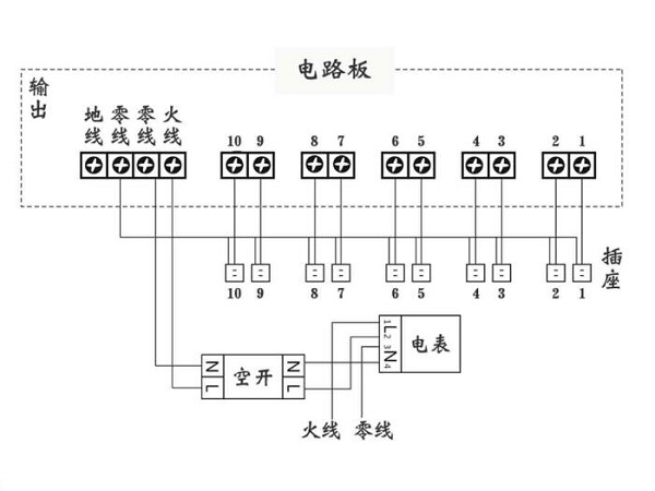 小區(qū)電動(dòng)車充電站接電圖